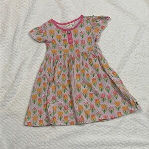 Matilda Jane Pink and Yellow Tulip Dress - Size 4